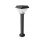 Philips Essential Smart Bright Solar Bollard, 1.5W, Warm, Black - H600, BGC010 LED3/730 SL
