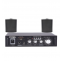 Inter Sound Wireless Amplifier and 2 Wall Speakers, Black - RX 10
