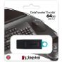 Kingston DataTraveler USB Flash Drive, 64GB, Pack of 5 Pieces, Black - ‎DTX/64GB