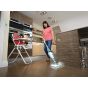 Black + Decker Water Tank Steam Mop Cleaner with Attachments, 1600 Watt, White and Blue - BHSM166DSM-GB