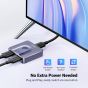 UGREEN HDMI Switch, 3 Ports, 4K - Silver