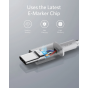 كابل USB-C  نايلون انكر  333 ، 6 قدم، اسود - A8757H11