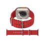 Silicone Replacement Band for Apple Watch Ultra 49mm- Red