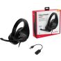 HyperX Cloud Stinger S – Gaming Headset, for PC, Virtual 7.1 Surround Sound, Lightweight, Memory Foam, Soft Leatherette, Durable Steel Sliders, Swivel-to-Mute Noise-Cancelling Microphone, Black