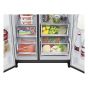 LG No Frost Refrigerator with Inverter Motor, 635 Liters, Black - GC-X257CQHS