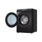 Haier Front Load Full Automatic Washing Machine, Super Drum, Inverter Motor, 15Kg, 1400 RPM, Black - HW150-BP14986ES8