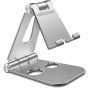 Adjustable Phone and Tablet Stand - Silver
