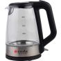 Zada Electric Glass Kettle, 2 Liters, 2200 Watt, Transparent -  ZKT-310