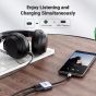 Ugreen 2 In 1 USB-C to USB-C and Audio Adapter, Silver - CM231-60164