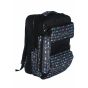 Gharibo Bags School Backpack With Pencil Case For Kids, Arrows Pattern - Black and Grey