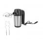 Jamaky Stainless Steel Hand Mixer, 7 Speed, 350 Watt, Black and Silver - JMK6007