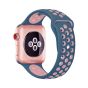 Silicone Sport Replacement Strap for Apple iWatch Smart Watch, 38mm - Purple and Blue