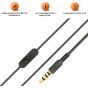 JBL In-Ear Wired Earphones, with Microphone, Black- C200SI