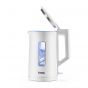 Tank Safe Touch Electric Kettle, 1.5 Liters, 1500 Watt, White with Silver Frame - DG-2338