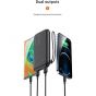 باور بانك يوسامس، 10000 مللي امبير، 2 منفذ USB، اسود - US-CD150