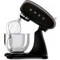 Smeg Stand Mixer With Attachments, 4.8 liters, 800 watts, Black - ‎‎SMF03BLEU