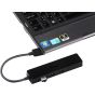 موزع USB نورثامبر بي ال سي، 4 في 1، اسود - 3G60047