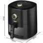 RAF Air Fryer, 6 Liters, 1500 Watts, Black - R.5332B
