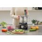 Swiss Pro Plus Food Processor, 600 Watt, Black - SP-FOOD600.8
