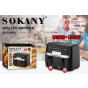 Sokany Digital Air Fryer, 10 Liters, 3400 Watts, Black - Sk-8047