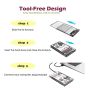 Usecl External Hard Drive Enclosure for HDD, SSD, 2.5 Inch - Transparent