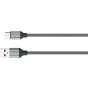 كابل لدنيو USB فئة A الي USB فئة C، طوله 1 متر، رمادي - LS441
