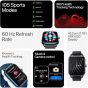 OnePlus Nord Smart Watch, Midnight Black Case and Black Strap - OPBBE221
