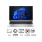 لاب توب اتش بي برو بوك 450 G10 - 859W0EA، انتل كور i5-1335U، هارد 512 جيجا SSD، رام 8 جيجا، شاشة IPS مقاس 15.6 بوصة، بدقة FHD، كارت شاشة انفيديا جي فورس RTX2050 بسعة 4 جيجا GDDR6، دوس - فضي الومنيوم