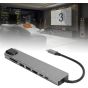 USB Type C 8 in 1 Hub - Grey