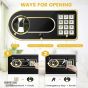 Safety Tech Electronic Safe Box, Black - GN25SEY
