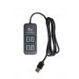 USB Hub 4 in 1, 4 Ports, Black - P-901