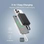 Baseus Magnetic Mini Wireless Power Bank with Built-in Type-C Cable, 1 Port, 10000 mAh, 30W, Black - P1002210B113-00 