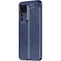GOLDEN MASK For Xiaomi 12T Pro case Litchi Carbon Fiber Case Anti Protection- (Blue)