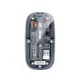Recci Space Capsule Series Multimode Wireless Mouse, Transparent and Grey - RCS-M01
