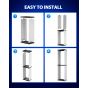 Nargos Video Games Storage Tower - White and Black