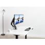 Vivo Dual Arm Holder for 17 to 27 Inch Monitors, Black - V102O