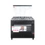 Fresh Plaza Gas Cooker, 5 Burners, Black - 17303