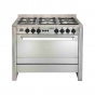 Universal Freestanding Diamond Gas Cooker, 6 Burners, Stainless Steel, 100 cm - 6106PR-8