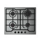 Fresh Modena Built-in Gas Hob, 4 Burners, Stainless Steel - 9849