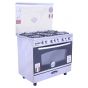 Unionaire Gas Cooker 5 Burners , Stainless Steel- C6090SSP2C255F-FS