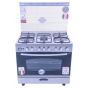 Unionaire Gas Cooker 5 Burners , Stainless Steel- C6090SSP2C255F-FS