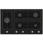 Teva Gas Built-in Hob, 90cm, 5 Burners, Black - NT145