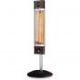 Veito Electric Free Standing Heater with Remote Control, 1700 Watt, Black and Silver - CH1800RE