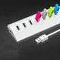 7 In 1 USB Hub , White - 500107931