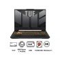 ASUS TUF A15 FA506NCR-HN007W Gaming Laptop, AMD Ryzen 7 7435HS, 8GB RAM, 512GB SSD, Nvidia GeForce RTX 3050 4GB, 15.6 Inch FHD Windows 11, 144Hz - Black