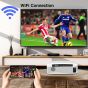 AK-50 LED Projector, 1920x1080 Resolution - White with 120 Inch Projection Screen