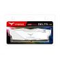 Team Group T-Force Delta RGB 8GB, DDR4 RAM, 3200MHz - White