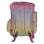 Gharibo Bags School Backpack With Pencil Case For Girls, Color Gradation Pattern - Pink and Yellow