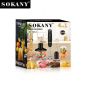 Sokany Hand Blender with Attachments, 800 Watt, Silver and Black - SK-1725-4