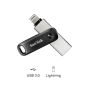 SanDisk Lightning Flash Drive, 128GB, Black - SDIX60N-128G-GN6NE